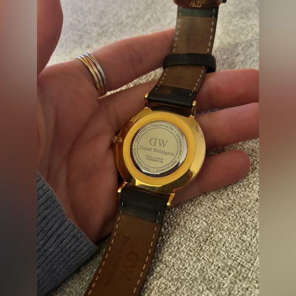 Daniel Wellington Rose Gold Sheffield Watch with Leather Strap